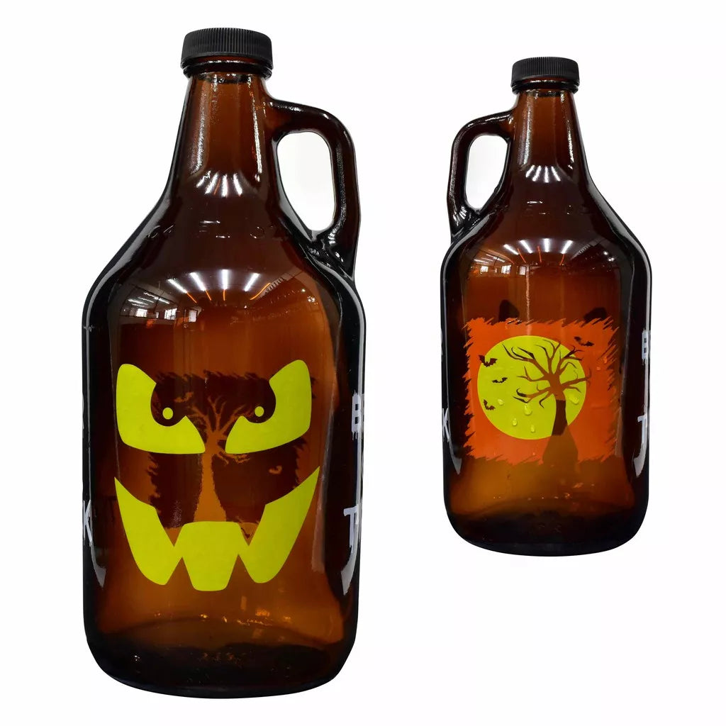 GROWLER Vidro 1,89 Litros - HALLOWEEN BEER OR TRICK